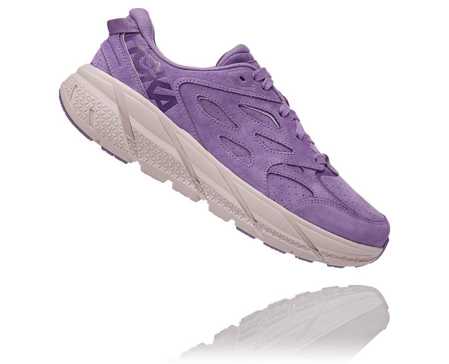 Basket Hoka One One Clifton L Suede Homme - Violette - ZXQ-741860